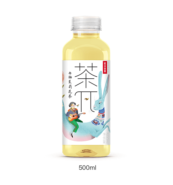 茶π 果味茶飲料 西柚茉莉花茶 500ML