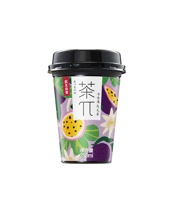 杯裝果汁茶飲料 百香果烏龍茶 250ML