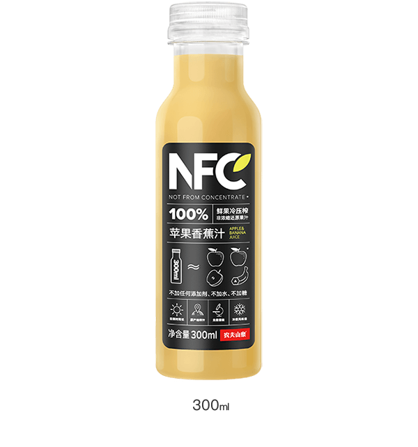 100%NFC果汁 蘋果香蕉汁 300ML